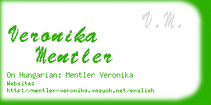 veronika mentler business card